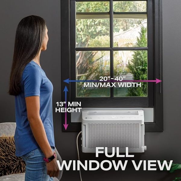 GE Profile ClearView Inverter Window AirConditioner Unit