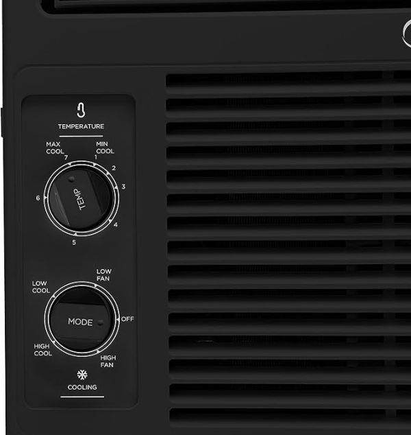 Midea 5,000 BTU 115V Mechanical Window Air Conditioner, Black