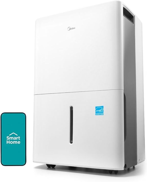 Midea 3,000 Sq. Ft. Energy Star Certified Dehumidifier With Reusable Air Filter 35