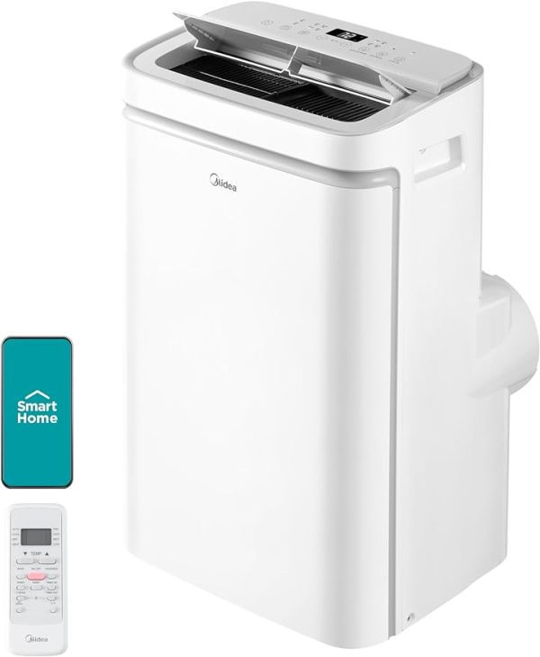 Midea 14,000 BTU ASHRAE (10,000 BTU SACC) Portable Air Conditioner